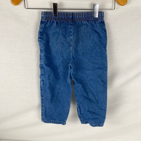Vintage 90s Krickets Denim Cargo Pants Kids Size 2 Made in Canada - Picture 3 of 4